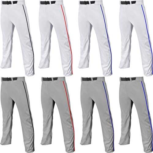 CHAMPRO Triple Crown Open-Bottom Loose-Fit Youth Baseball Pants with Knit-in Pinstripes 